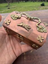 Boite & Coffret Cuivre & Laiton Laguiole Sanglier & Trèfle 4 Feuilles Chance