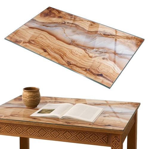 Plateau table verre pour - de,