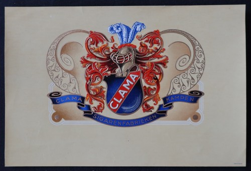 Old label cigar box - clama,
