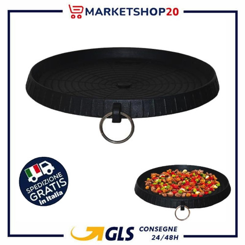 Plaque grill portable ronde - portable,