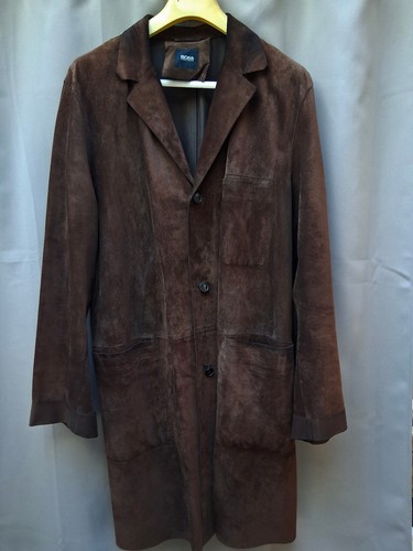 Trench cuir daim hugo - cuir, boss