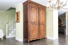 Antique French Louis XV Provincial Oak Armoire A massive 19th century French