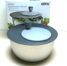 GEFU  Essoreuse à salade - Centrifugeuse Ø 25 cm  H 17,2 cm  3 Litres Acier inox