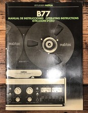 Studer Revox Model B77 Reel to Reel Owners / User Manual *Original*