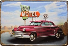 PLAQUE métal vintage USA