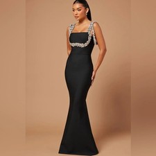 Fashion Nova Black and Silver
