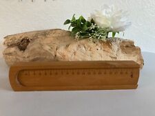 325⚜️ Ancien Plumier D'écolier en Bois Déco École Bureau Vintage Longueur 24 Cm