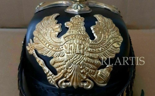 Casque allemand cuir - casque, en