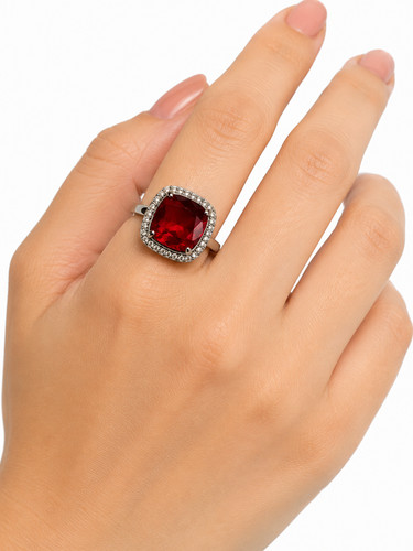 Bague réglable cristal - en,