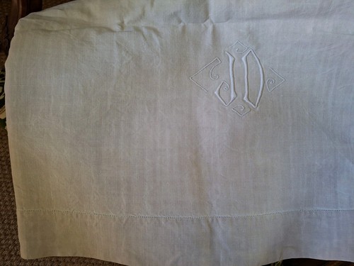Drap ancien metis ajoure - drap, ancien,
