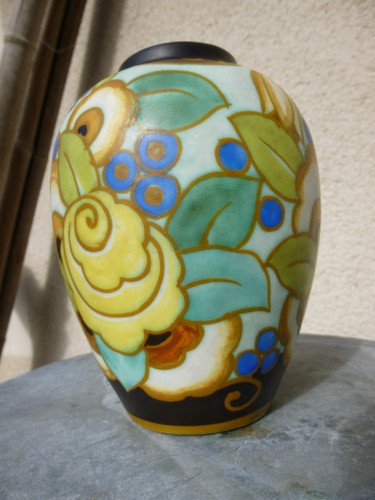 Vase ceramique art deco boch - art,