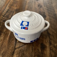 LE CREUSET Star Wars Mini Cocotte Pot White R2D2 R2 D2 Droid Limited Edition