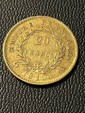 Pièce Napoléon Bonaparte 20 Francs Or 