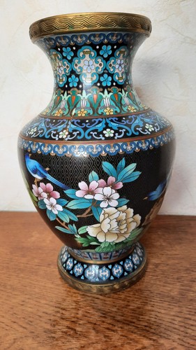 Vase chinois ancien émaux - vase,