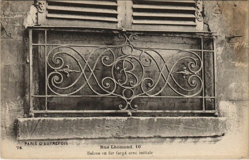 Cpa paris rue lhomond - paris, 5e