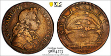 1680 France Token Jeton Feuardent-3011 Cu PCGS Genuine VF Details
