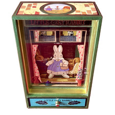 Boite à musique lapin Trousselier Little Grey Rabbit Margaret Tempest H 21 cm