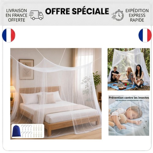 Moustiquaire lit simple double - moustiquaire,