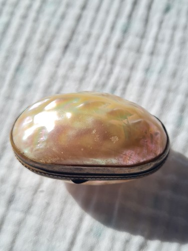 Ancien étui chapelet - à, en