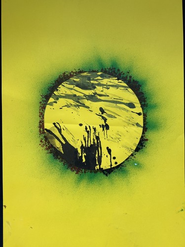 Art contemporain encres sur