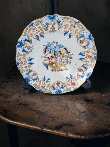Ancienne assiette faïence - ancienne,