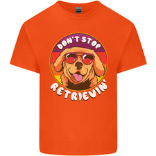 Dont Stop Retrieving Funny Golden Retriever Mens Cotton T-Shirt Tee Top