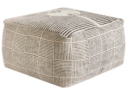 Pouf carré moderne tissu - carré, en