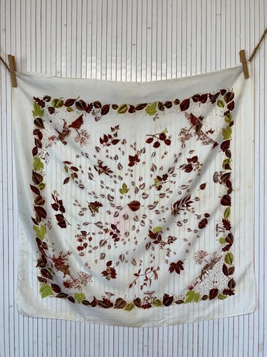Foulard carré soie décor - soie,