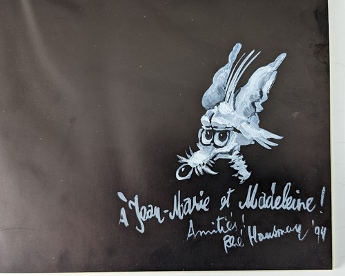 Dessin dédicace rené - dédicace, de