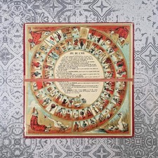 Superbe ancien plateau de Jeu