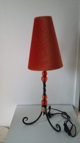 Old wrought iron - iron, lamp