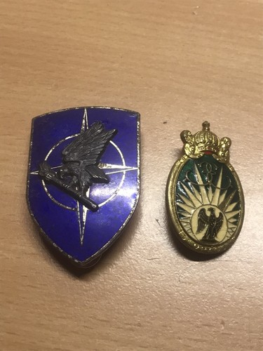 Deux anciens insignes - anciens,