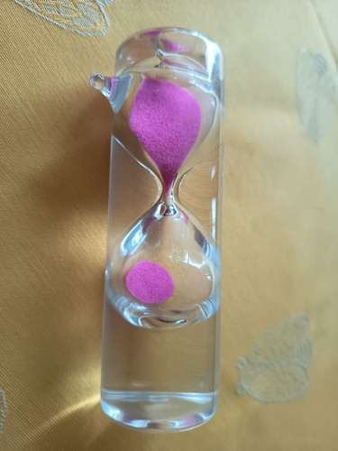 Rare sablier flottant - , verre