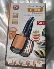 JML Nicer Dicer Quick 5 in 1 Hand-Held Chopping Slicing and Dicing Machine