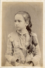 Girl with Mat, ca.1885 Vintage Albumen Print Albumen Print 10x1