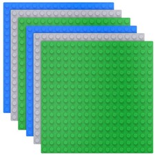 Lot de 6 grandes plaques de construction compatibles avec Duplo, plaque de ba...