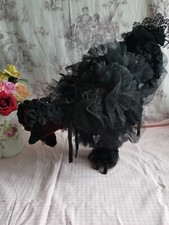 Poule papier mâché tissus