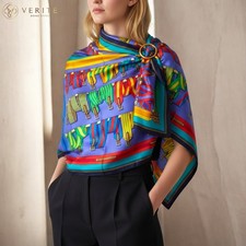 RARE VINTAGE foulard en soie