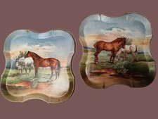 Paire de plats décoratifs en