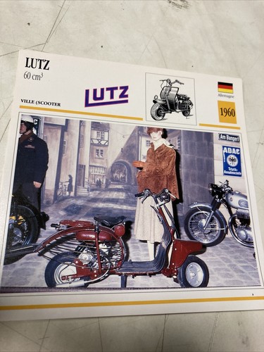 Lutz scooter 1960 fiche - cc,