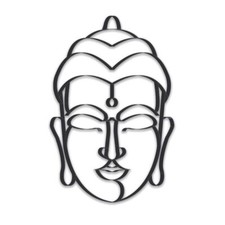 Bouddha décoratif à fixer au