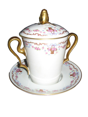 Trember cup with - , floral