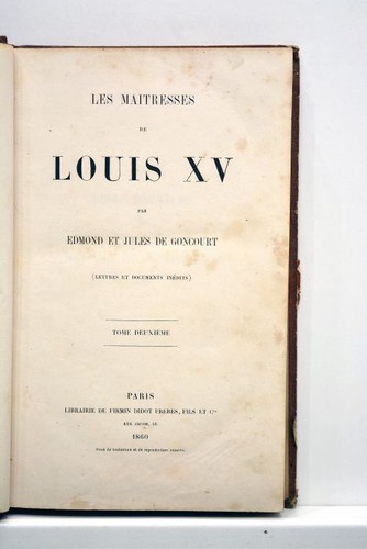 Livre ancien goncourt les - livre,