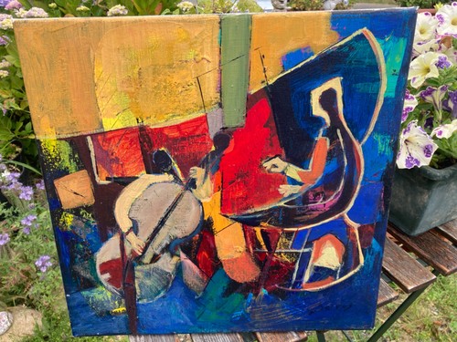 Tableau moderne huile toile - moderne, huile/toile