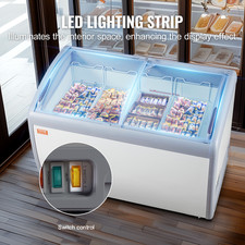 VEVOR 362L Vitrine À Glaces
