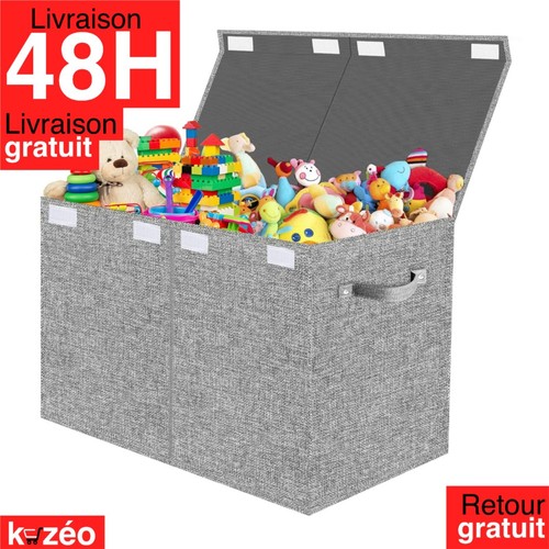Coffre jouets pliable 83l - jouets,