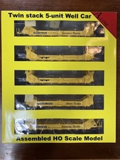 HO SCALE A-LINE TWIN STACK CONTAINER CAR #63103 - SEE PICS/READ!!!