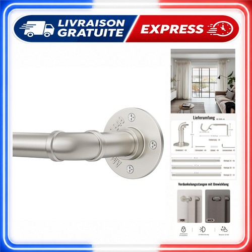 Tringle rideaux extensible - tringle,