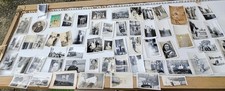 Lot of about 65 old photos: family, characters, various