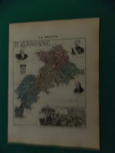 Haute garonne carte atlas - haute,